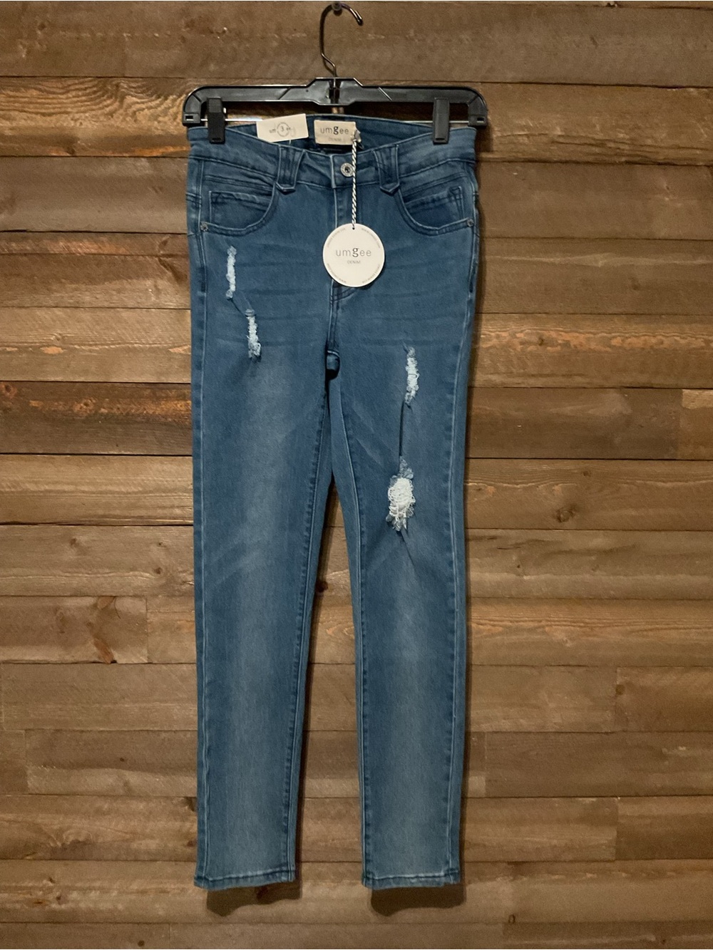 Women’s Umgee Stretchy Distressed Skinny Jeans Size 3 NWT